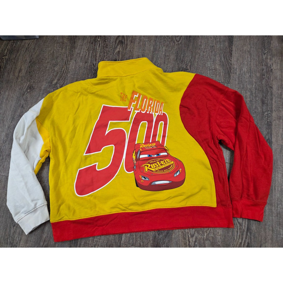 Disney Other - Disney Parks 2025 Lightning McQueen 1/4 Zip Pullover Sweatshirt Large New NWOT